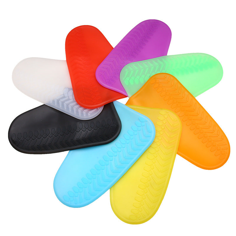 Silicone Waterproof Rain Boot Cover Thickened Non-slip Wear-resistant Sole Shoe Cover