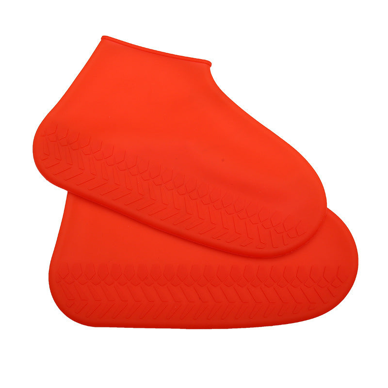 Silicone Waterproof Rain Boot Cover Thickened Non-slip Wear-resistant Sole Shoe Cover