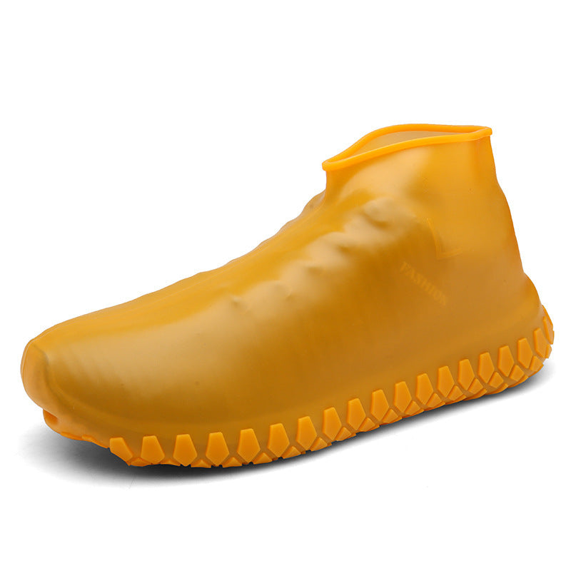 Silicone Waterproof Rain Boot Cover Thickened Non-slip Wear-resistant Sole Shoe Cover