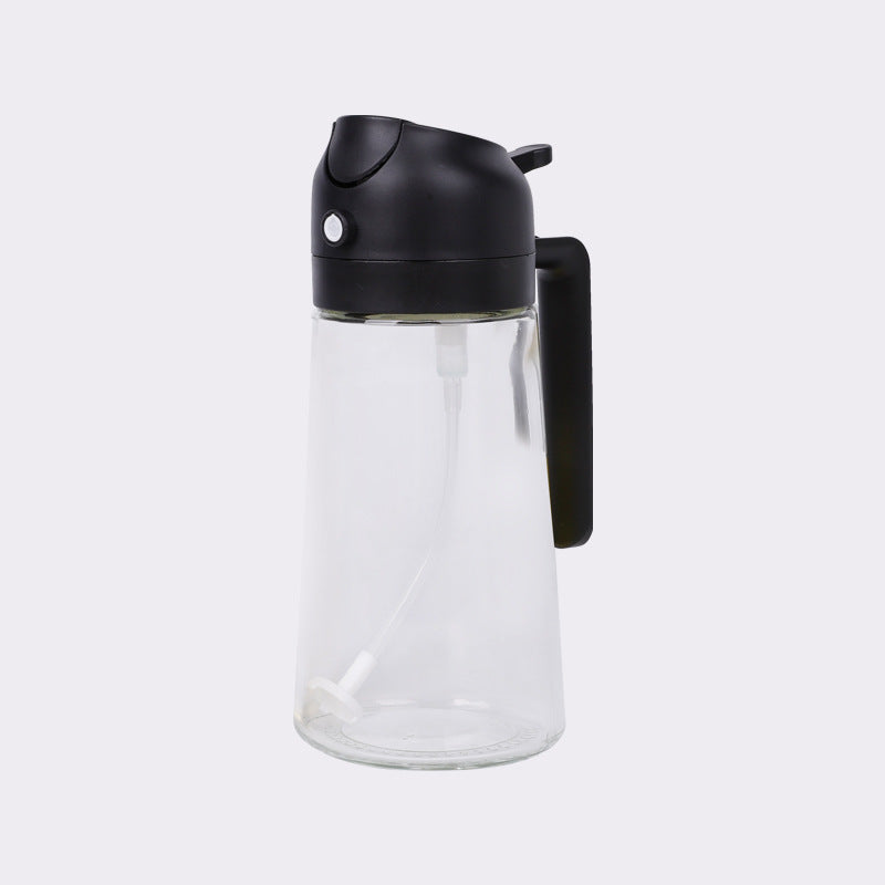 New Two-in-one Glass Oil Pot Kitchen Soy Sauce Bottle Atomization Bottle